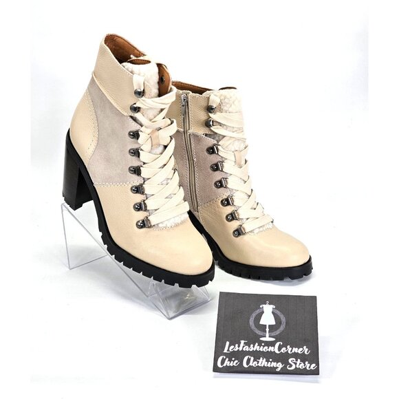 NWOB Frye and Co. Women's Beige Suede Rayner Hiker Casual Dress Boots Sz 7M 1772 - Picture 9 of 13